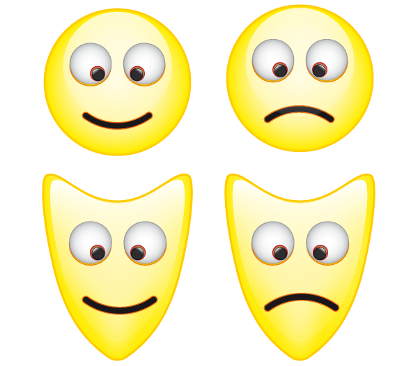 Vector Smiley Mask Icons