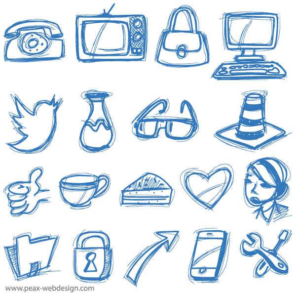 Sketch Icons Vector