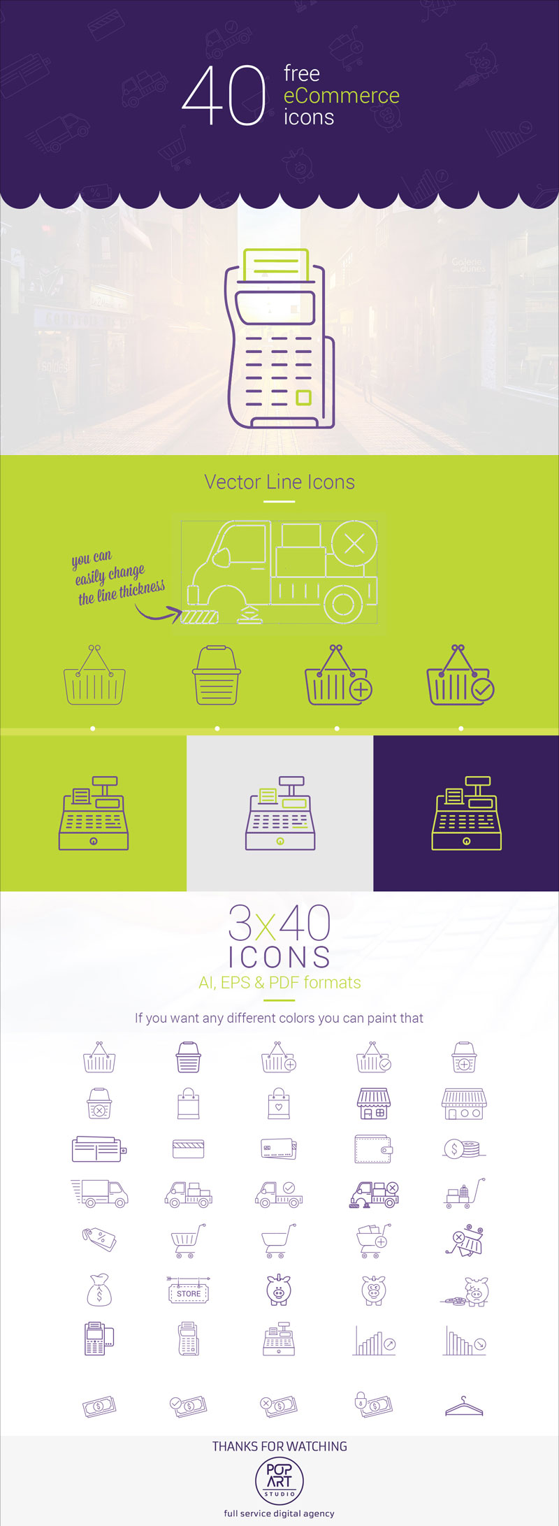 40 Free Ecommerce Vector Icons