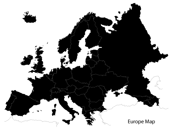 Europe Map Free Vector Image