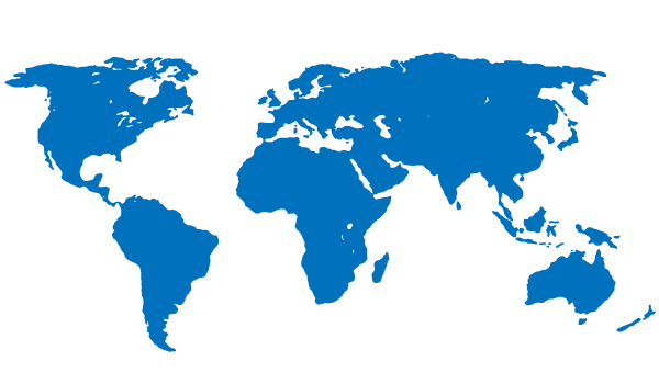 Free Blue World Map Vector