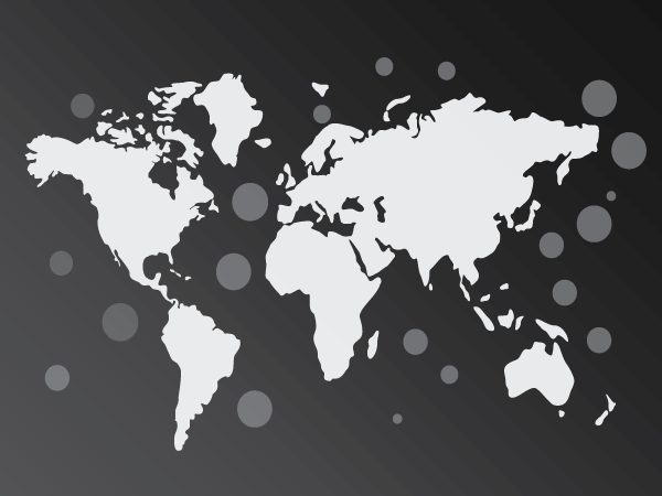 World Map Black Vector