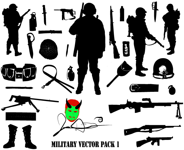 Free Military Vector Silhouettes Download