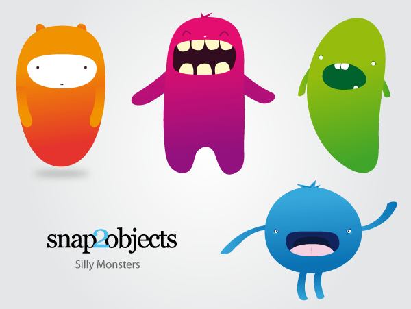 Vector Silly Monsters