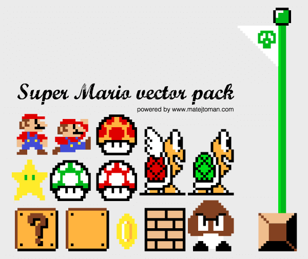 Super Mario Illustrator Pack