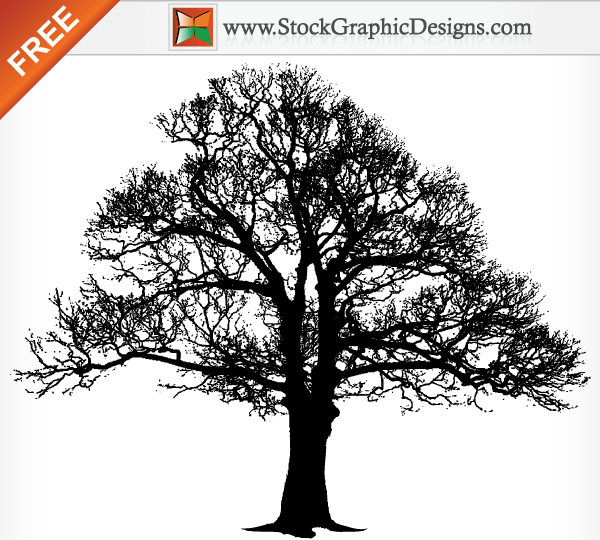 Tree Silhouette Free Vector Graphics