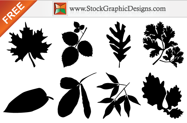 Leaf Silhouettes Free Vector Images