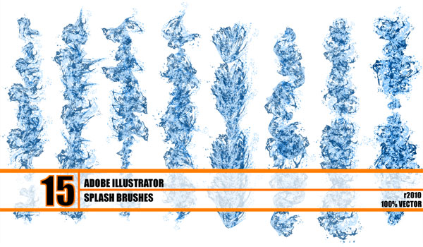 water splash brush illustrator free download