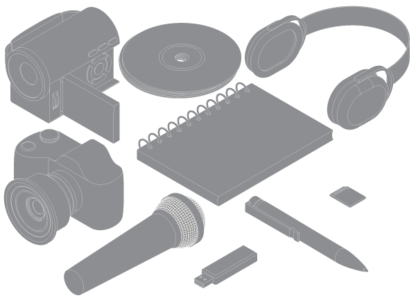Electronic Objects Free Vector