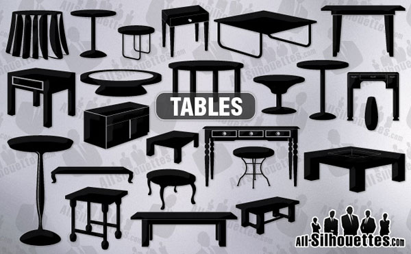 Vector Furniture Silhouettes Free