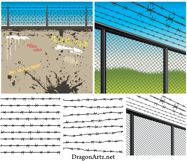 Free Barbed Wire Vector Eps