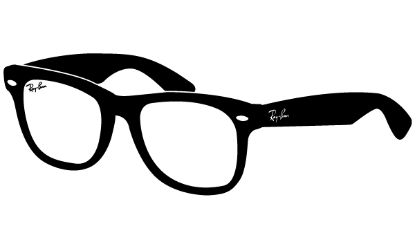 Ray-Ban Wayfarer Sunglasses Vector Image