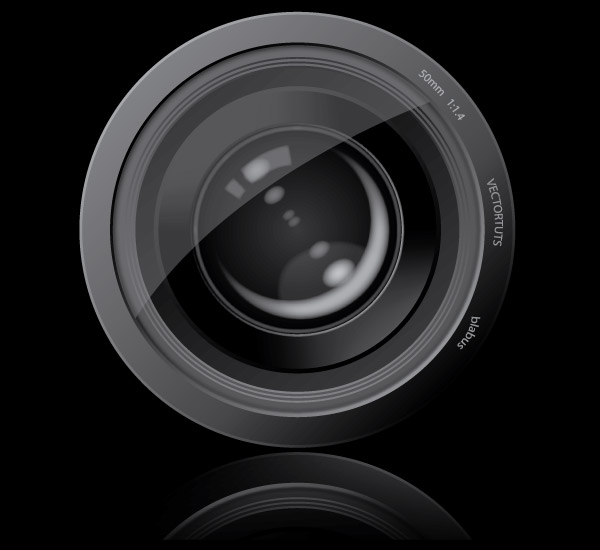 Vector Graphic Camera Lens