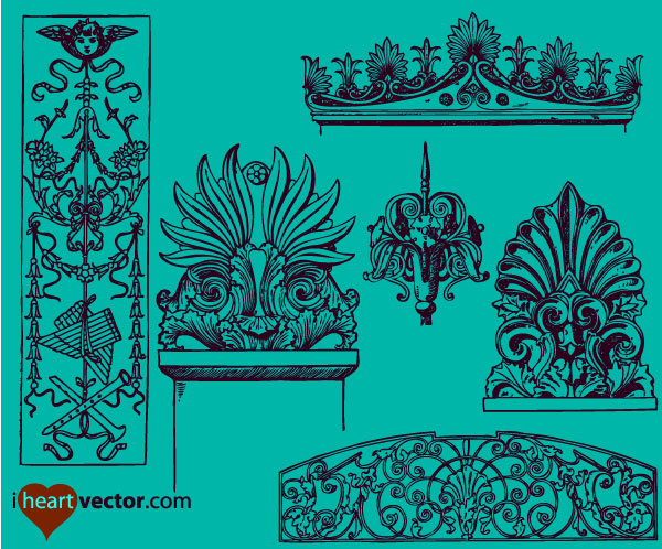 Free Vector Ornaments Pack