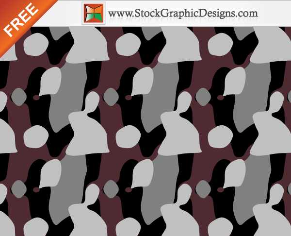 Free Seamless Camouflage Pattern Background Vector – 4 Colours