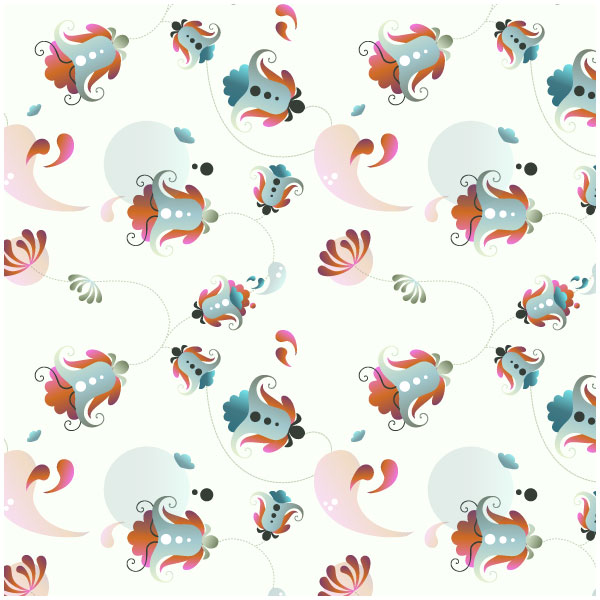Free Floral Pattern For Photoshop And Illustrator