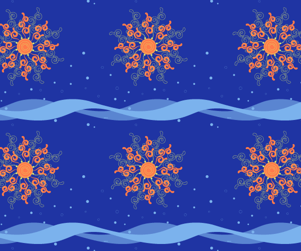 Sun and Motion Vector Pattern