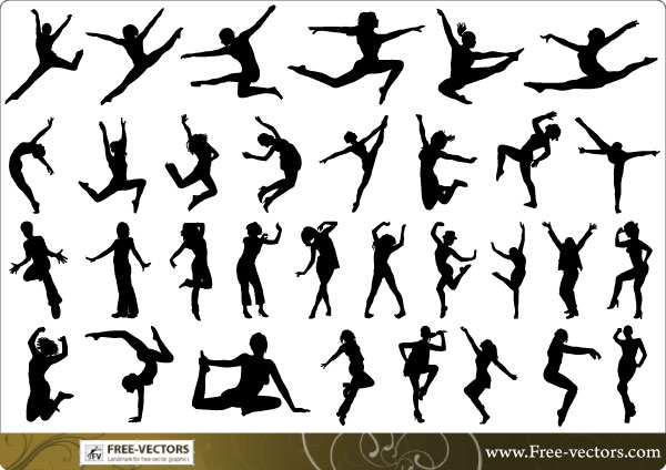 Free People Silhouettes Vector