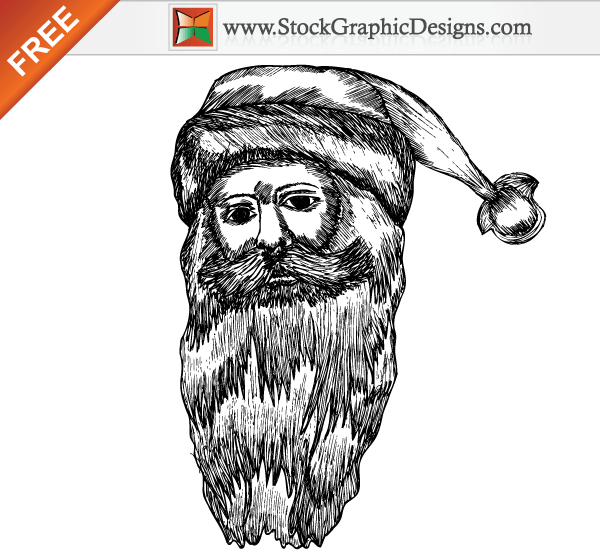 Christmas Santa Claus Free Vector Illustration