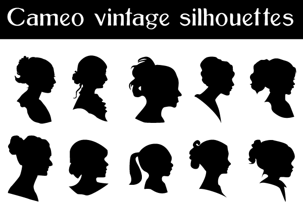 Free Cameo Silhouettes Vector