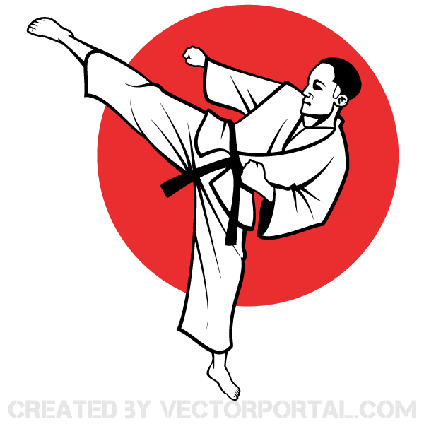 Vector Karate Fighter Image