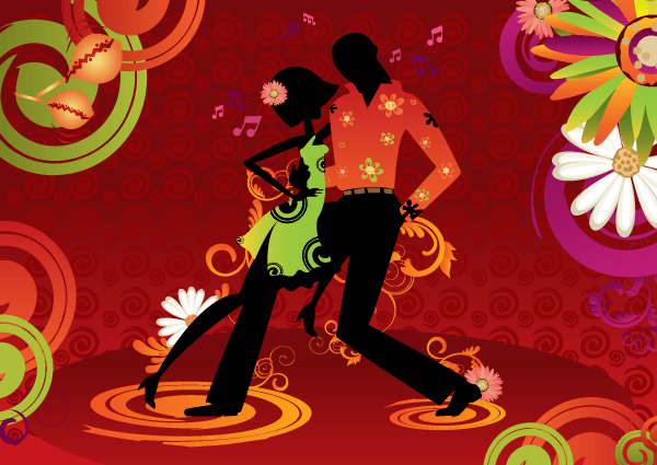 Salsa Dancing Vector