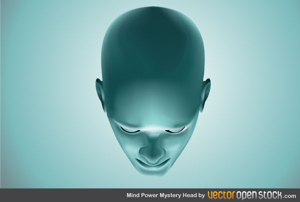 Mind Power Mystery Head Vector