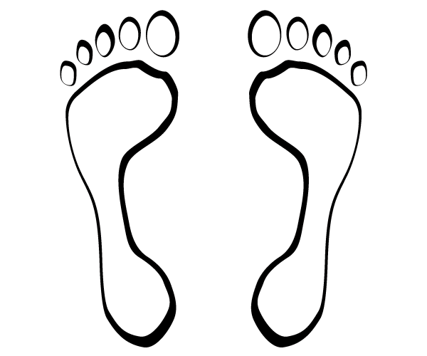 Footsteps Vector Image