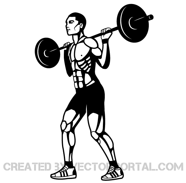 Weightlifting Vector Image