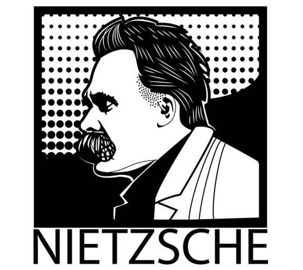 Friedrich Nietzsche Vector Image