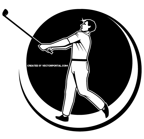 Golfer Vector Graphics