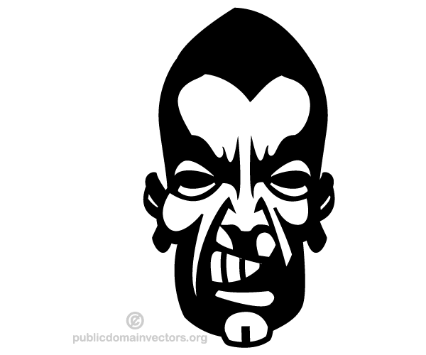 Angry Man Face Vector
