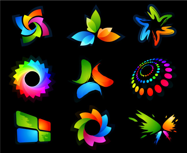 Rainbowcolored Logotypes