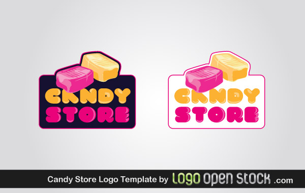 Candy Store Logo Template