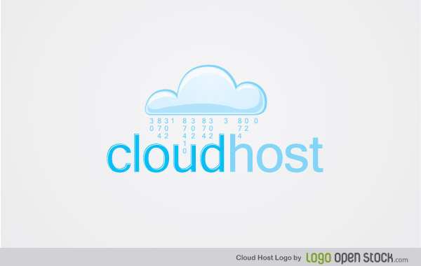 Cloud Host Logo Vector