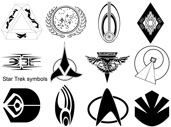 Vector Star Trek Symbols