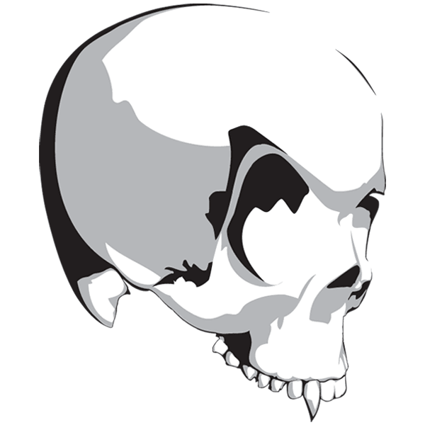 Vector Vampire Skull