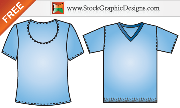Free Vector Men’s and Women’s T-shirt Templates