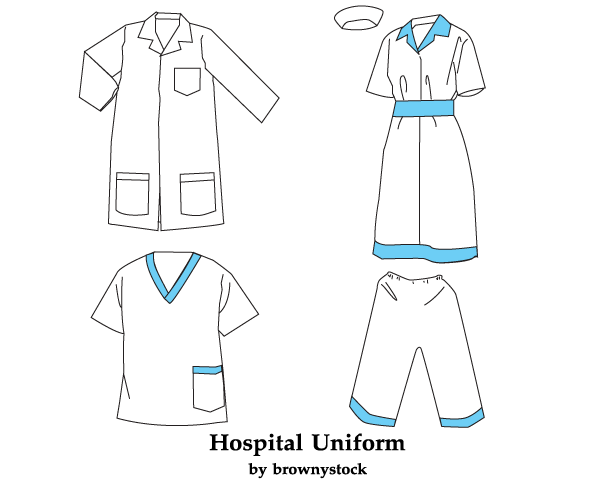 Hospital Uniform Template Free Vector
