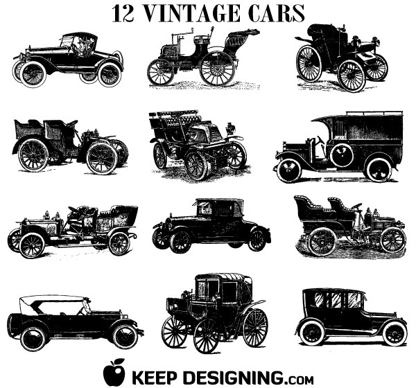 Old Vintage Car Vectors Free