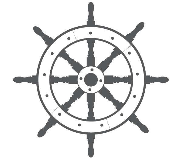 Ship Steering Wheel Vector