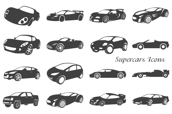 Vector Supercars Icons