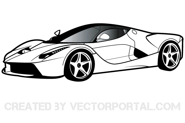 Ferrari Clip Art Vector