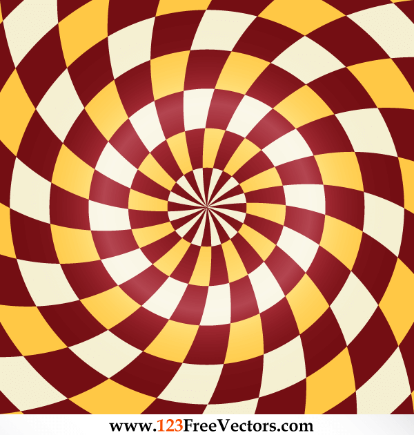 Abstract Spiral Optical Illusion Vector Free