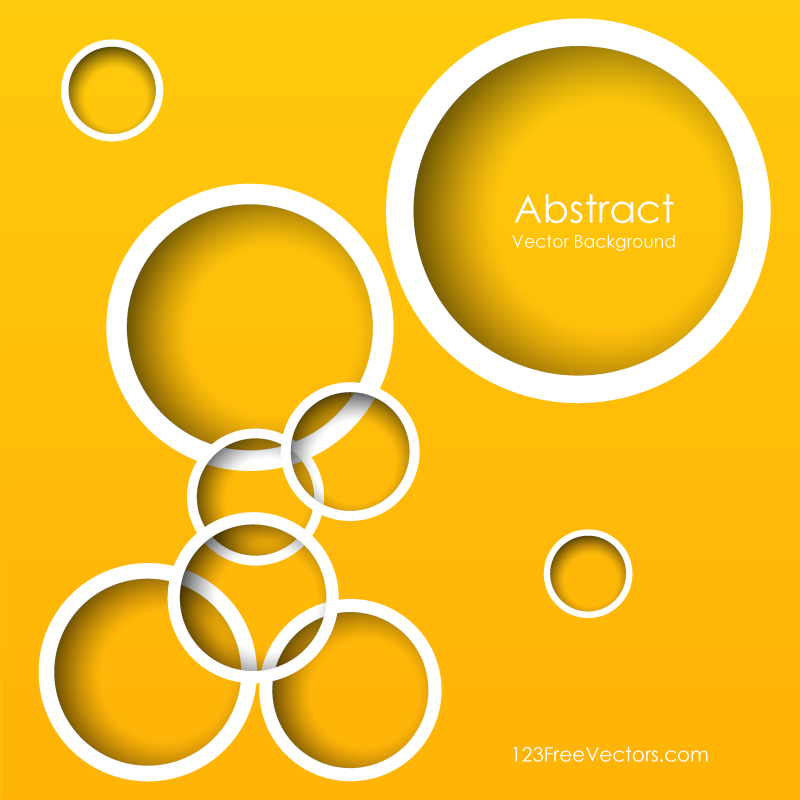 Yellow Circle Background Illustrator
