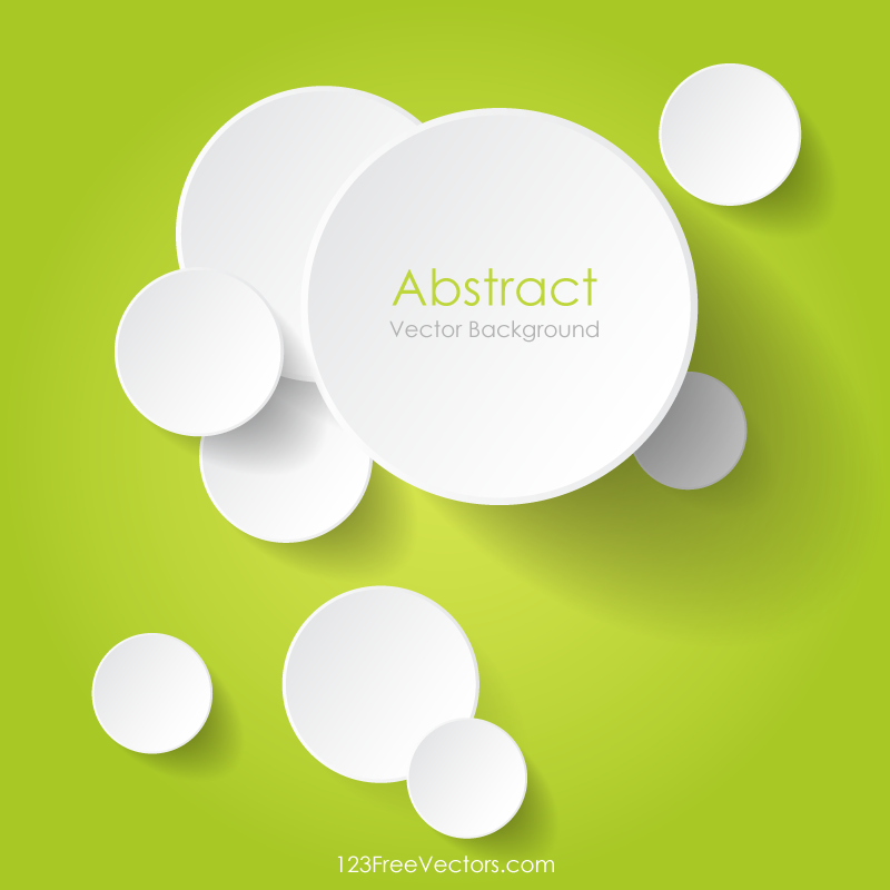 Overlapping Circles Vector Abstract Background