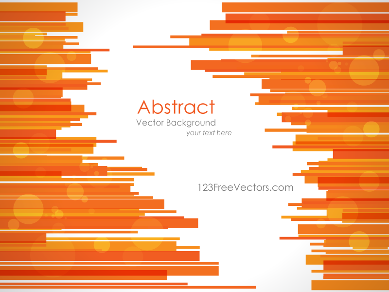 Abstract Orange Lines Background Vector Template