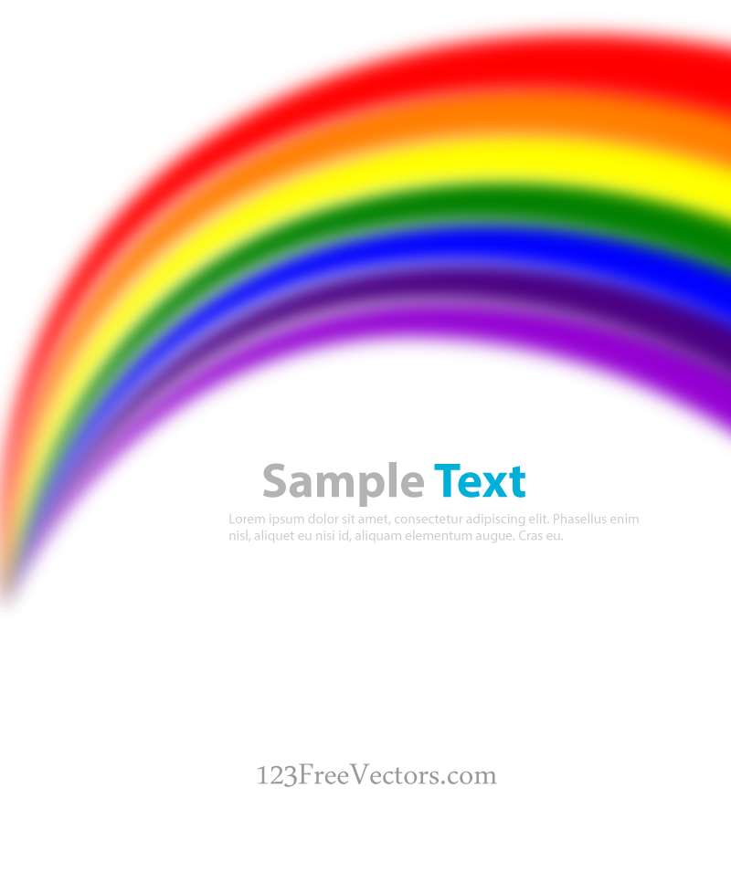 Rainbow Vector Background Ai