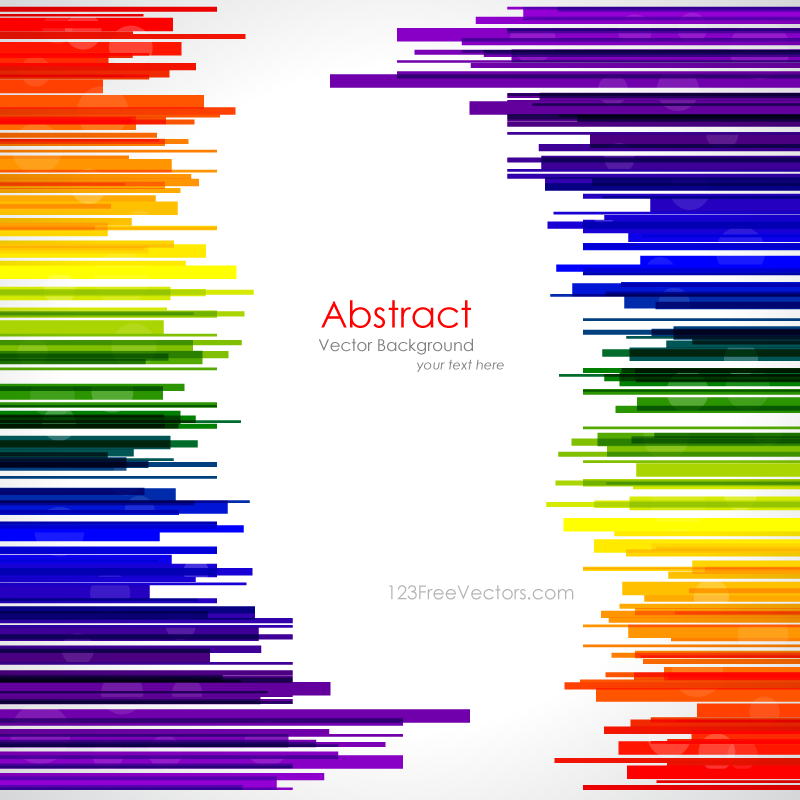 Abstract Rainbow Stripes Background Template