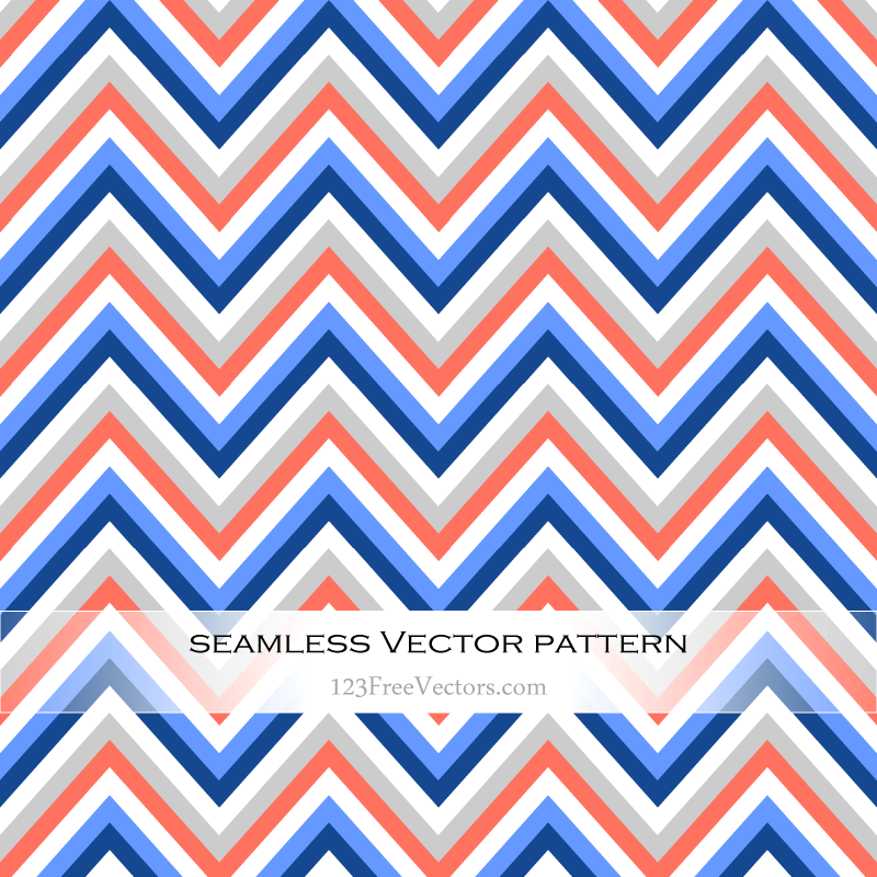 Colorful Chevron Seamless Pattern Vector